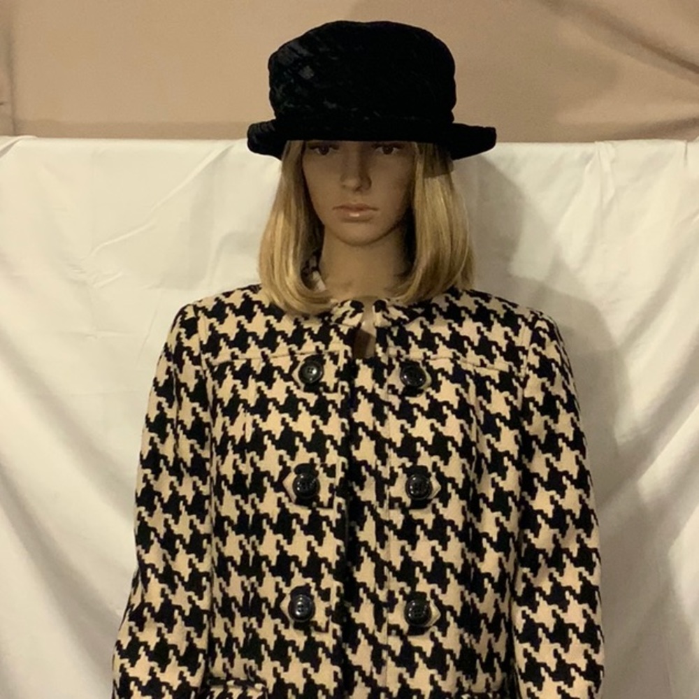 Sigrid Olsen Wool Houndstooth Coat. - image 4